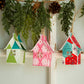 Holiday Fabric House Luminary: Trees (white)