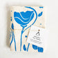 Mack Flowers Organic Tea Towel Blue - 20x24