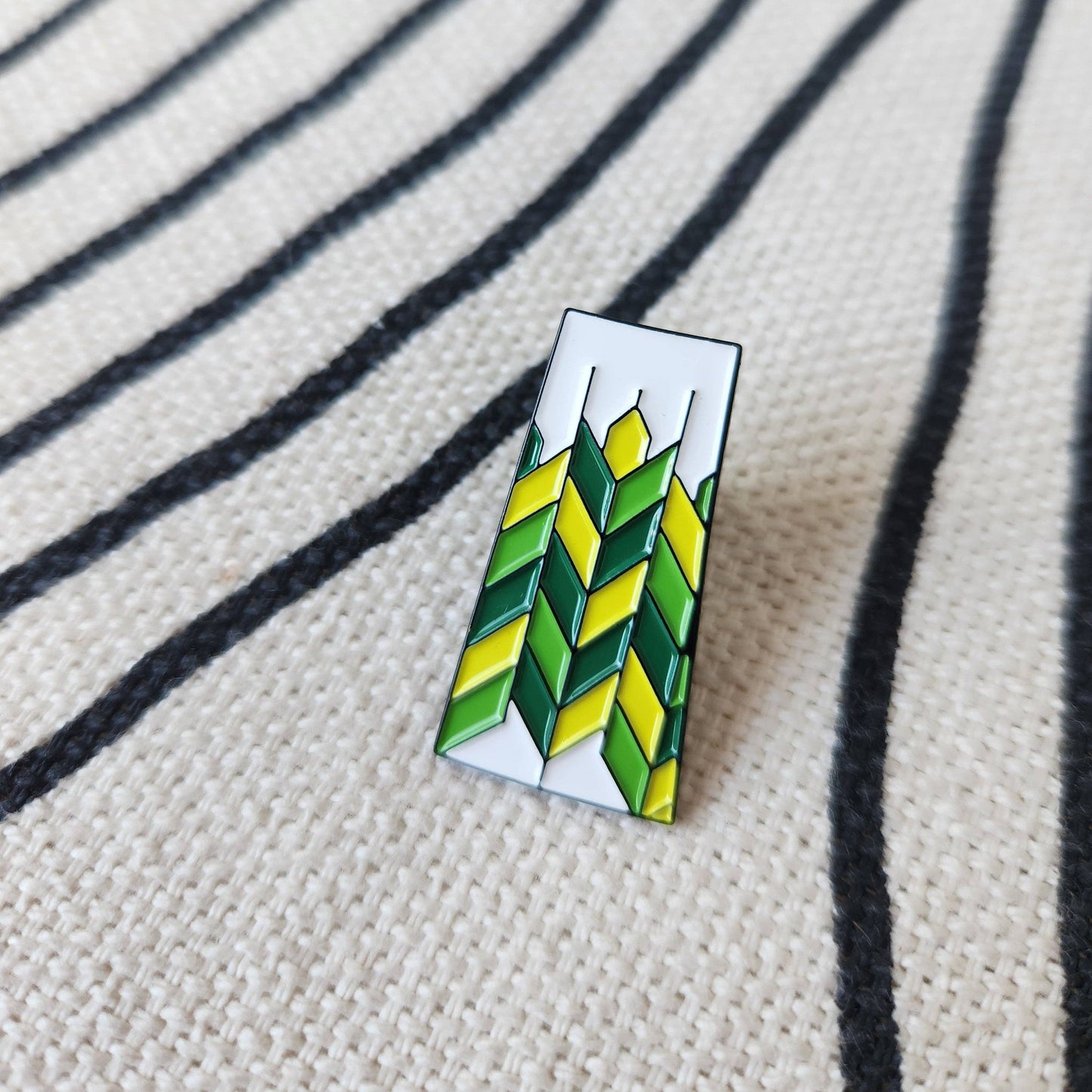 Saskatchewan Patchwork | Enamel Pin: Gold