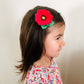 Red Poppy Hair Clip - August Birth Month Flower Gift