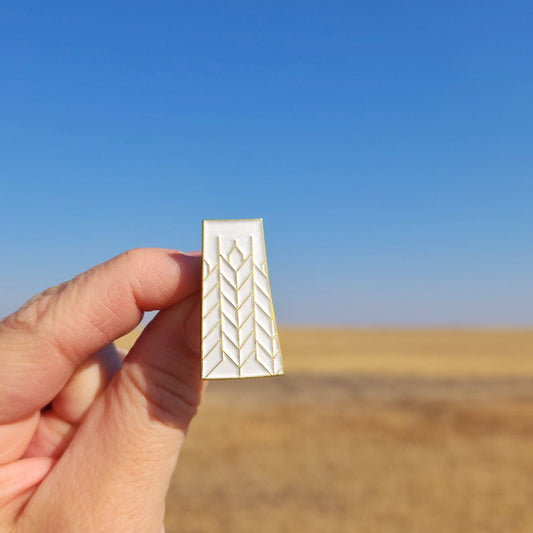 Saskatchewan Patchwork | Enamel Pin: Gold