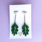 Hanging in There Leaf Dangle Earrings | Acrylic Earrings