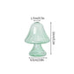 Orange and Green Mini Glass Mushroom Bud Vase: Green