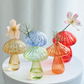 Mini Glass Mushroom Bud Vase: Yellow
