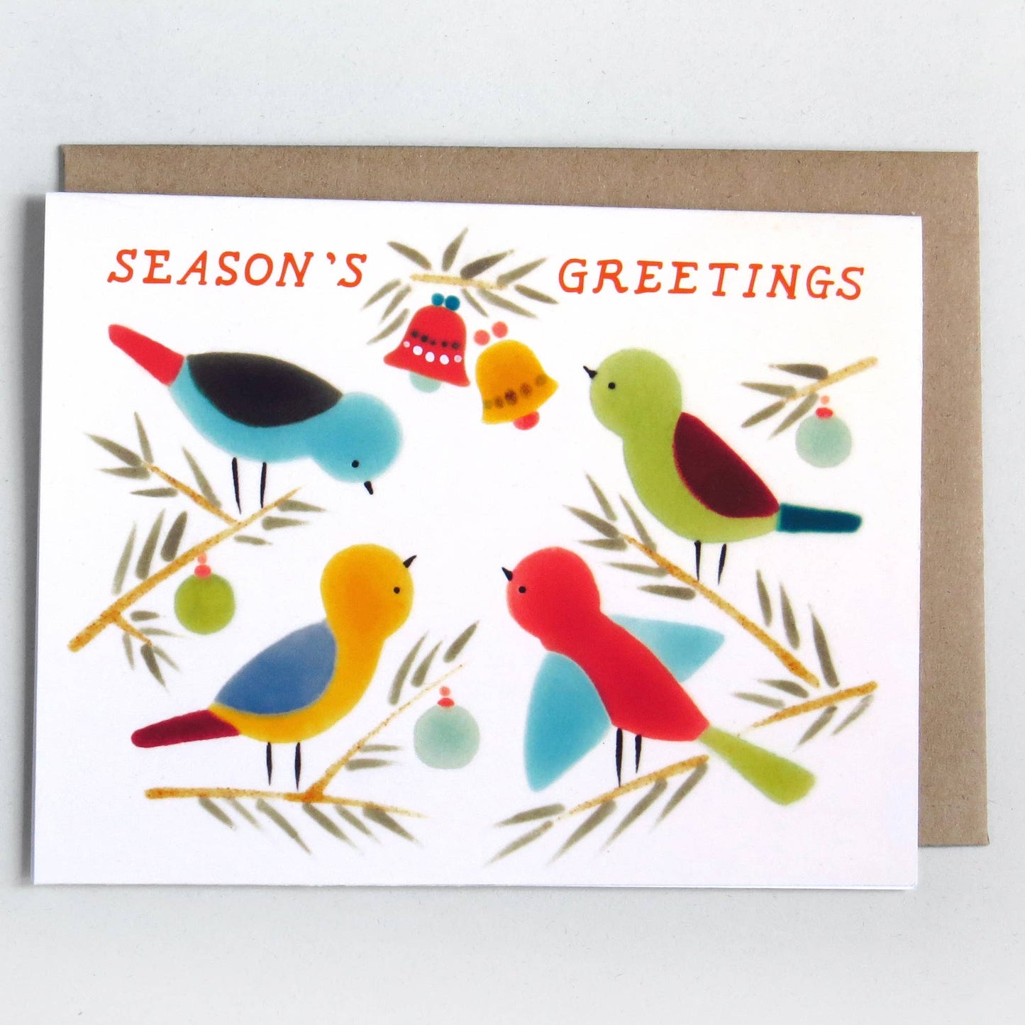 Birds & Bells Greeting Card