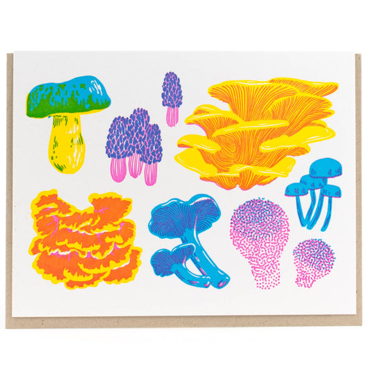 Vibrant Life Series - Fruiting Fungi Card: Single Card