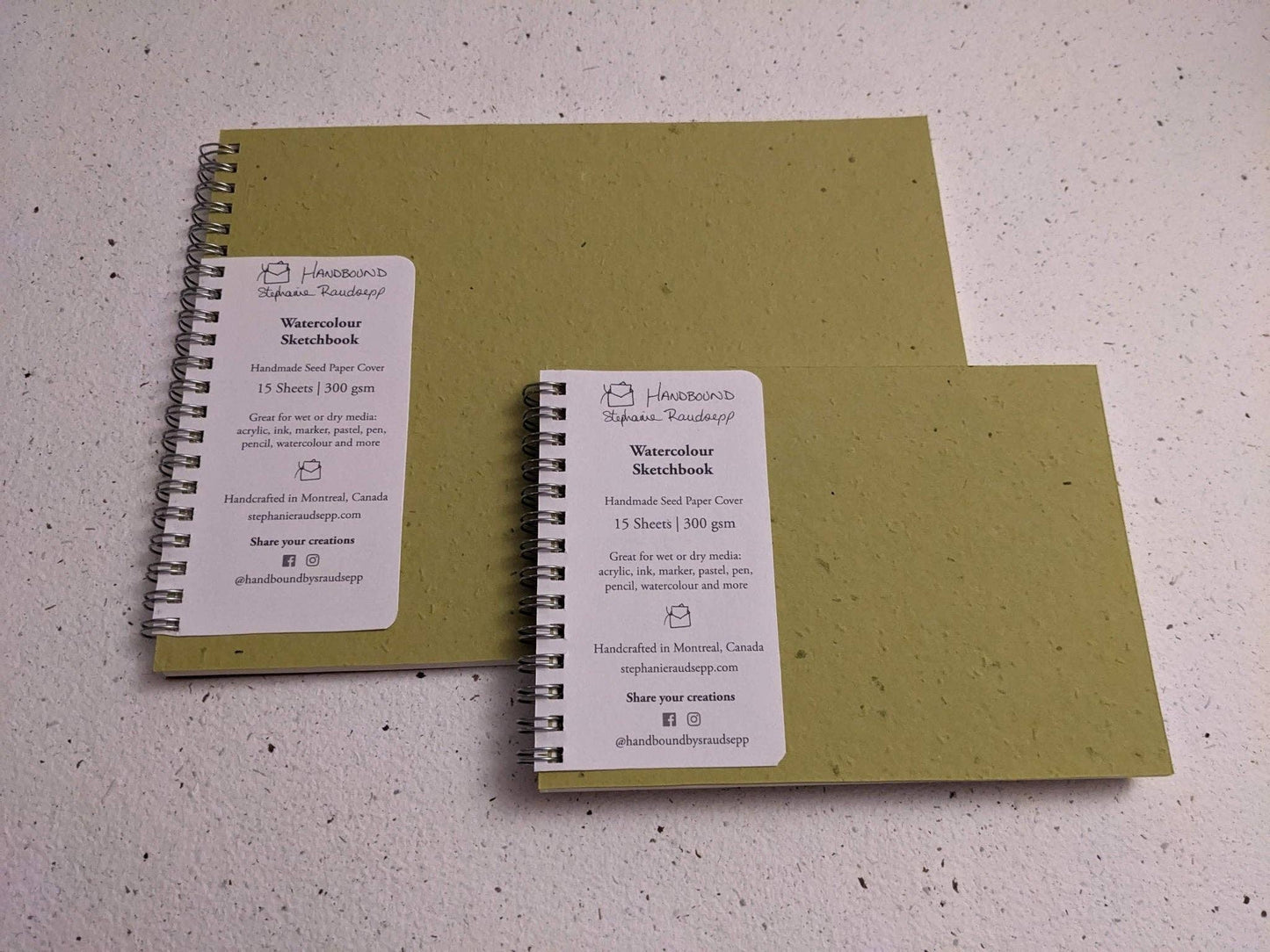 Small | Plantable Watercolour Sketchbooks: Magenta