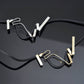 Allure Cord Necklace: Black Silver