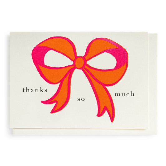 Mini Card Bow Thank You