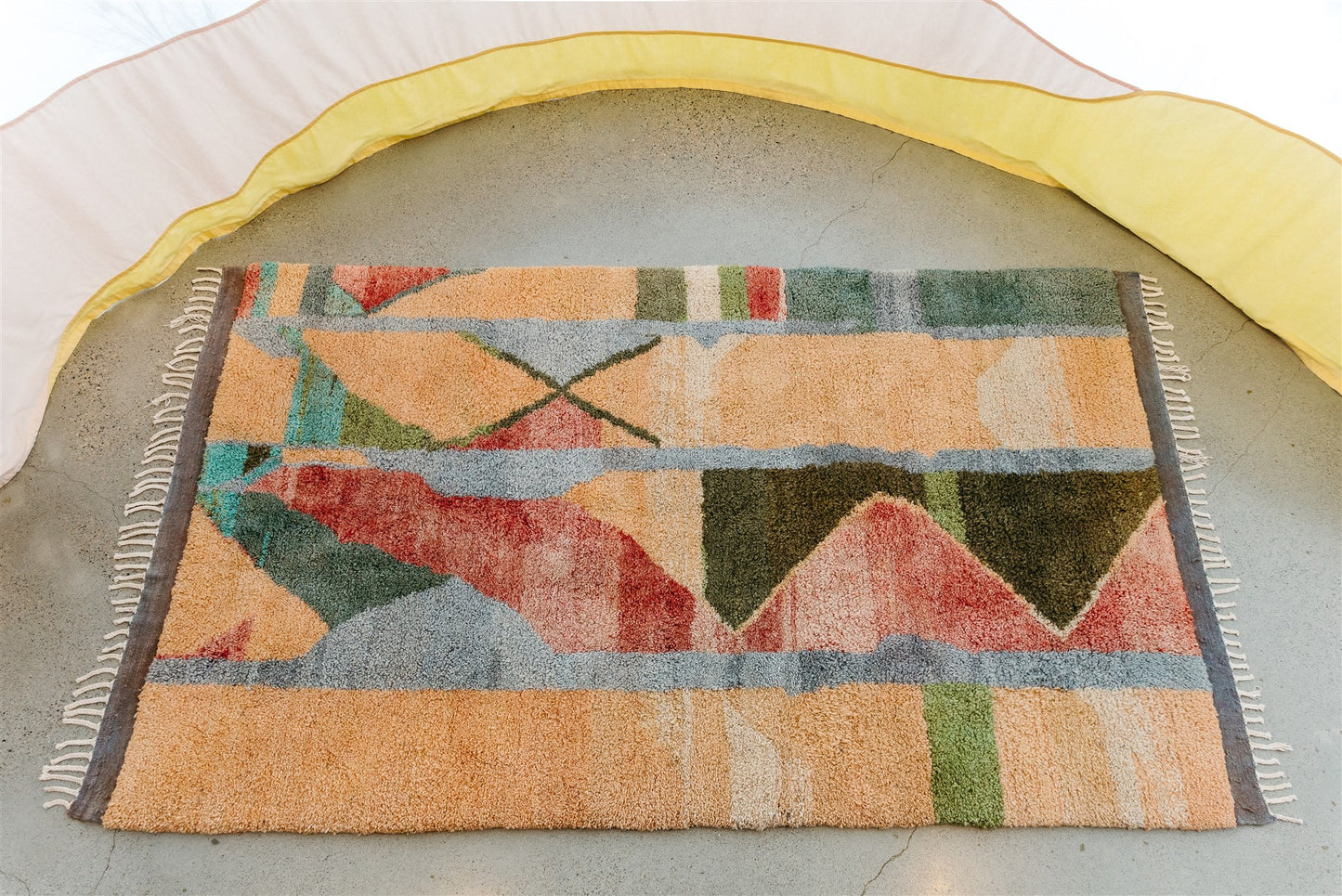 Condorelli Rug #12 (Coral/Green/Blue)