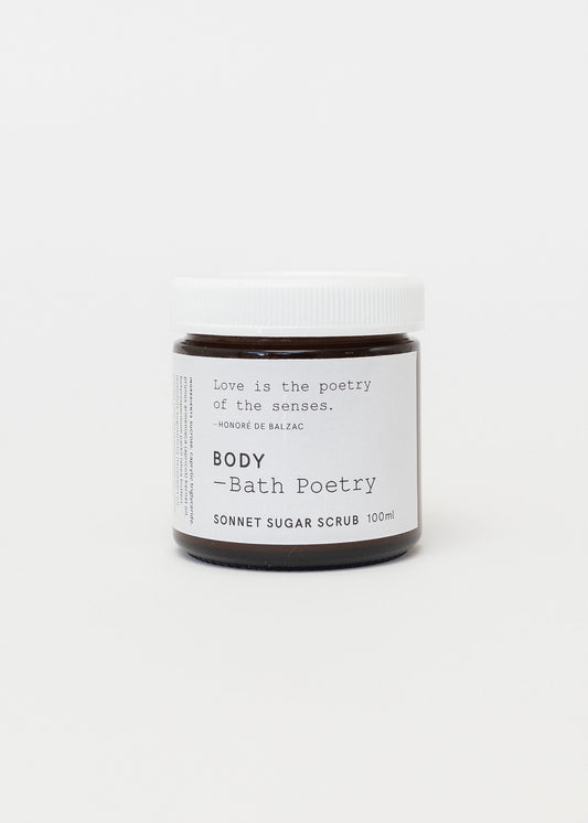 Bath Poetry Sonnet Sugar Scrub