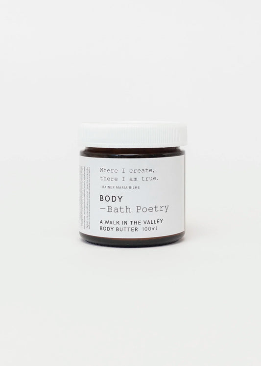 Bath Poetry A Walk in the Valley Body Butter