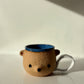 Bear Pawttery Brown Bear Mug - Blue