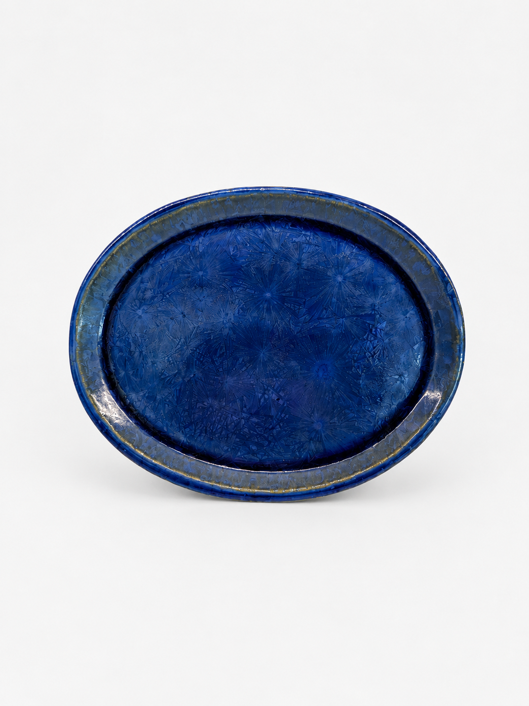 Blue Oval Plate