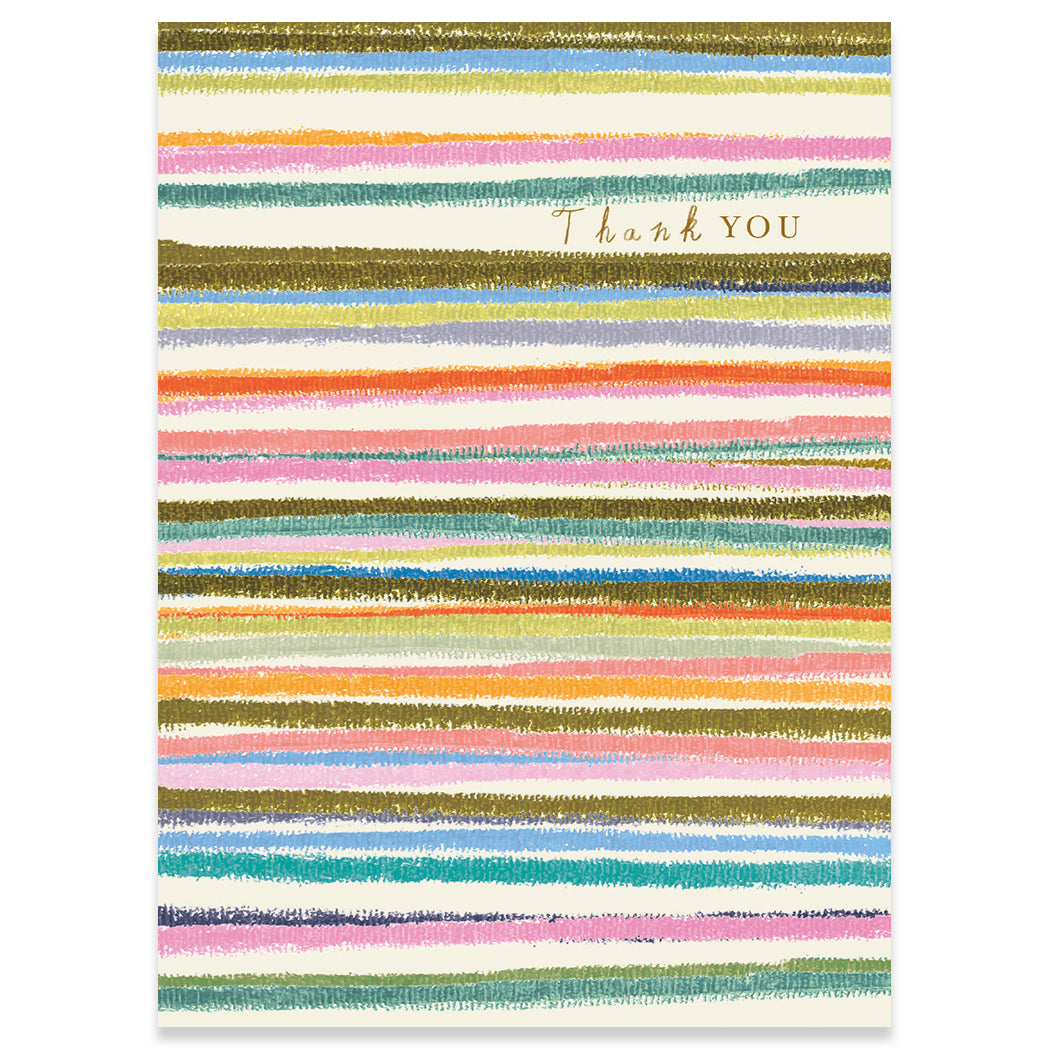 Stripes Thank You Card