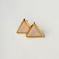 Clay Rose Triangle Stud