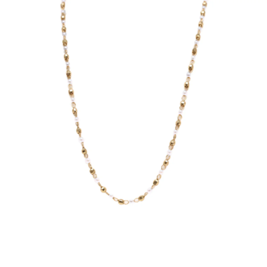 Cabot Gold Filled and Pearl Link Necklace