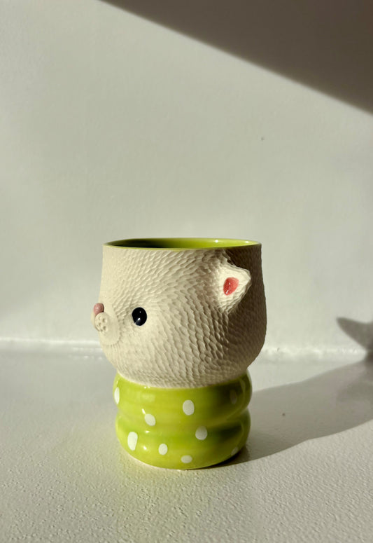 Bear Pawttery Cat-erpiller Tumber - Pear Green