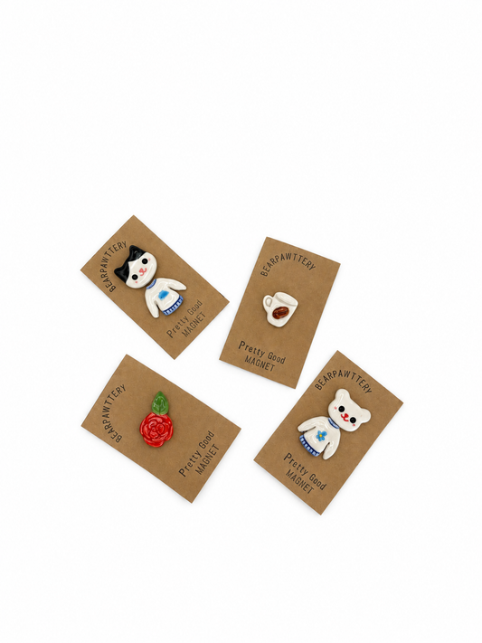 Bear Pawttery Coffee Magnet Assorted