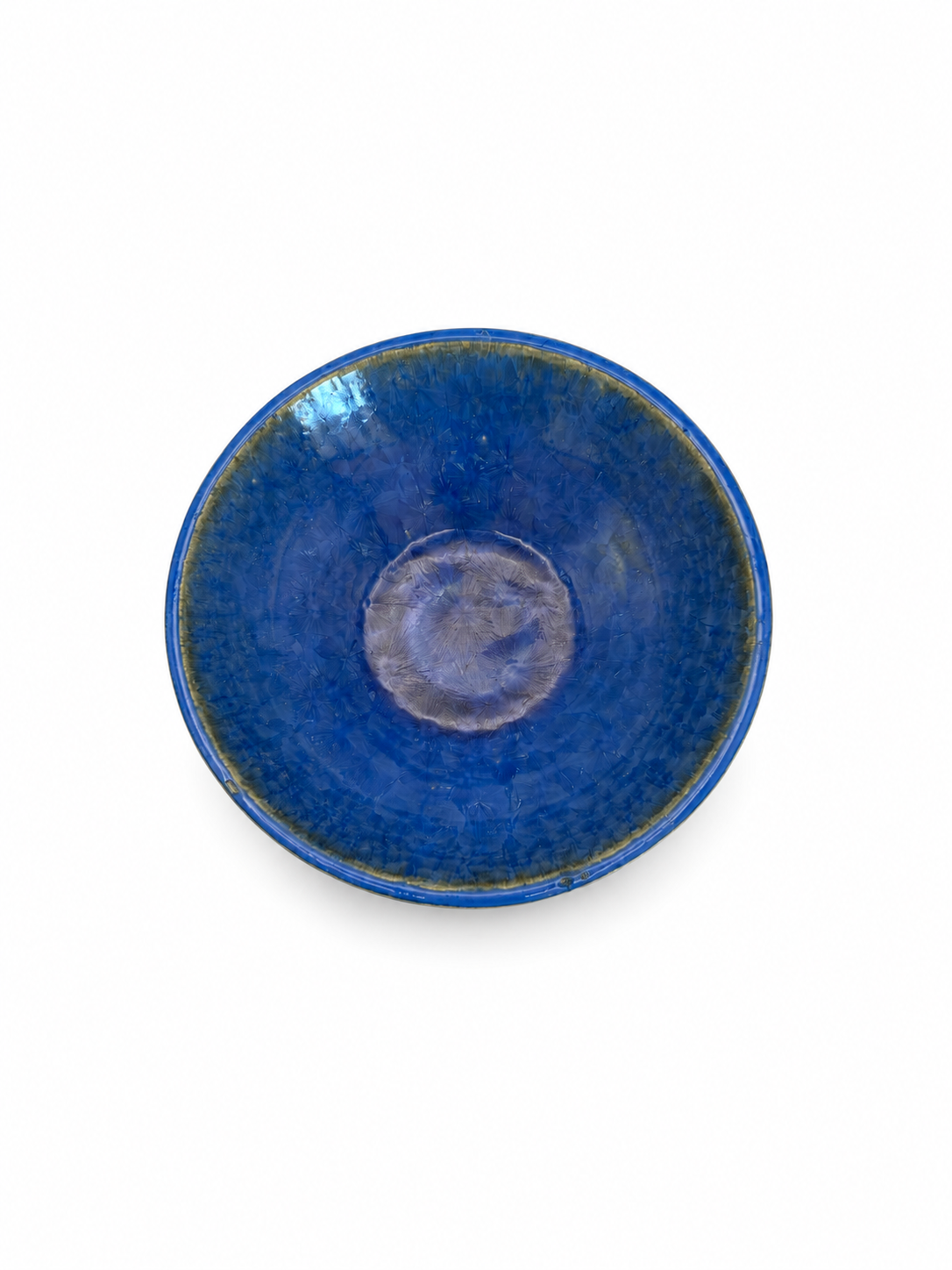 Bowl Small Medium Blue Crystals