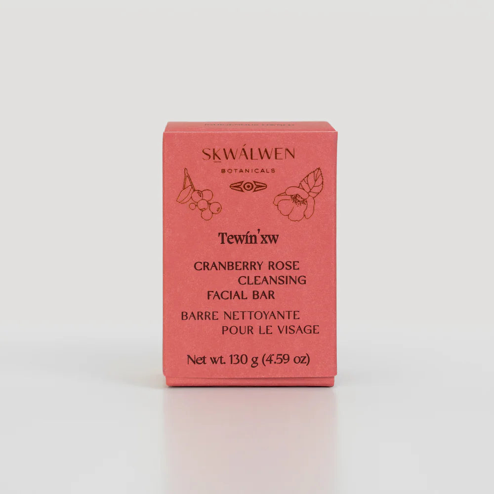 Tewin’xw Cranberry Rose Cleansing Facial Bar