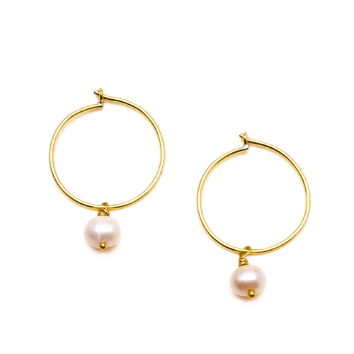 Look Hoop Pearl Drop