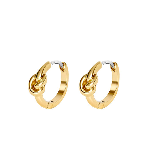 Knot Hoop Earrings