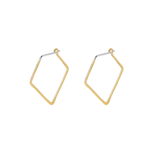 Sara Thin Triangular Hoop