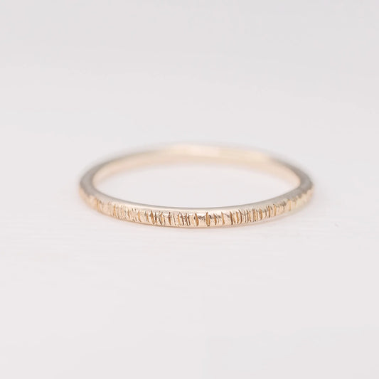 Frieda Birch Ring Solid  14K Gold