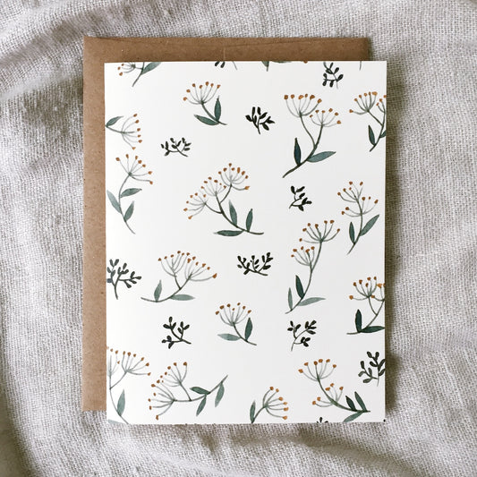 Flower Pattern Card - Haikonen