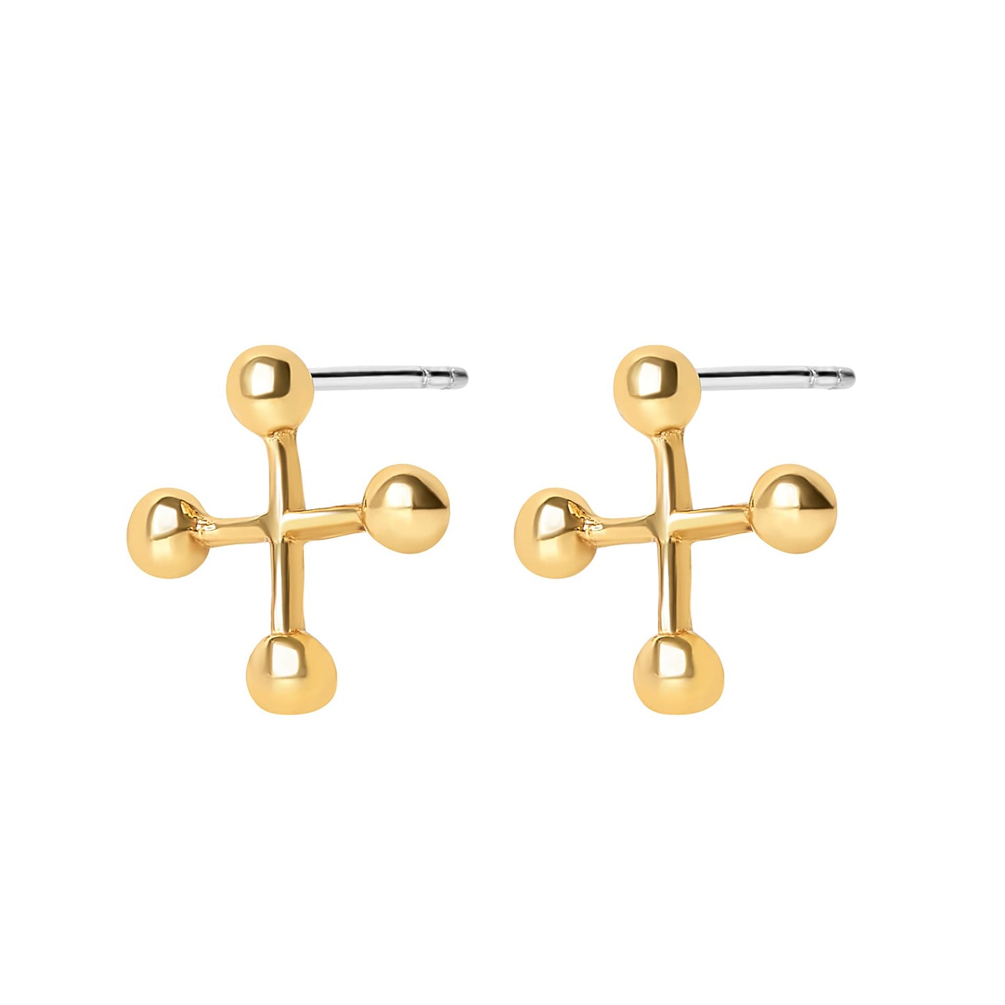 Gigi Gold Retro Jack Stud