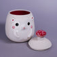 Hedgehog Jar with Mushroom handle - Medium