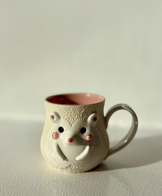 Bear Pawttery Hedgehog Small Cup - Pink