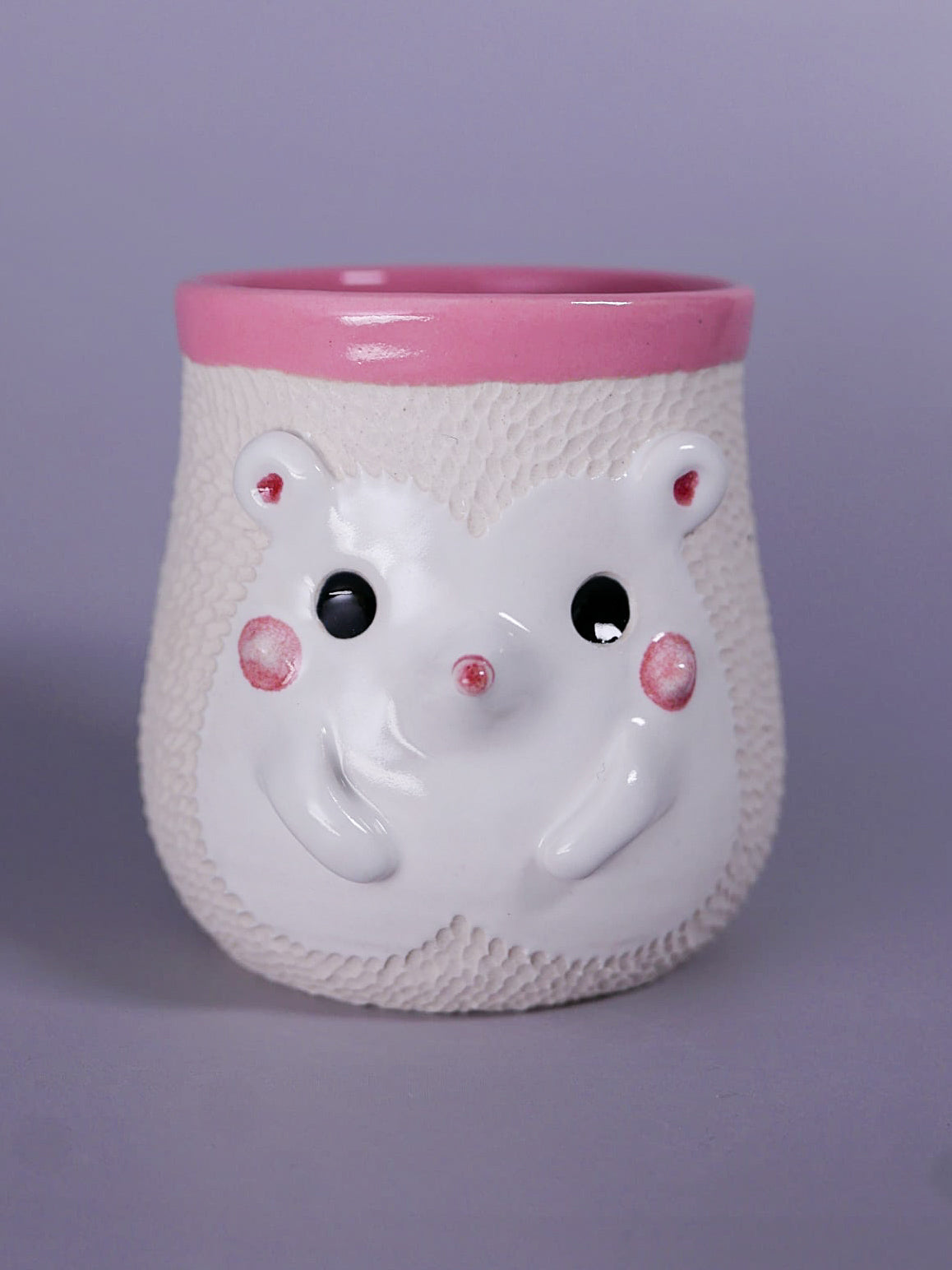Hedgehog Sipper - Pink Interior