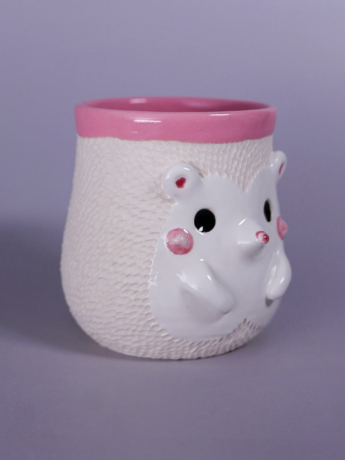 Hedgehog Sipper - Pink Interior