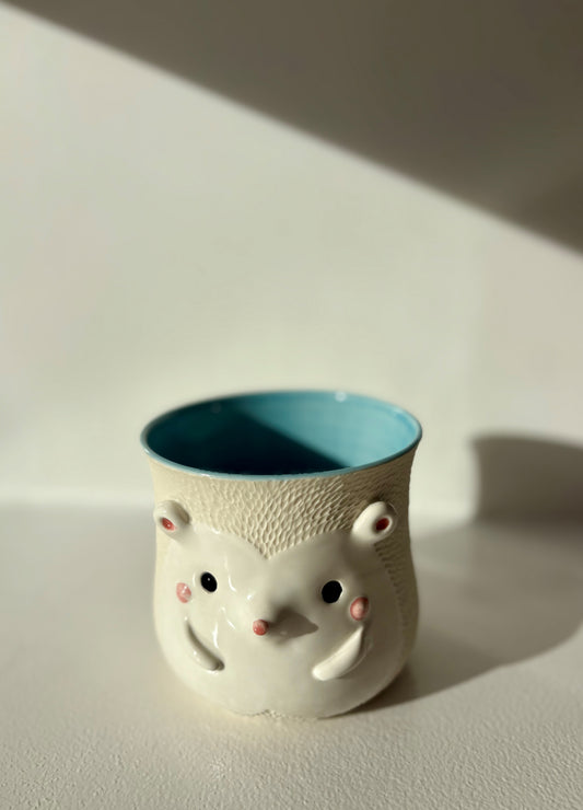 Bear Pawttery Hedgehog Tumber - Lagoon Blue