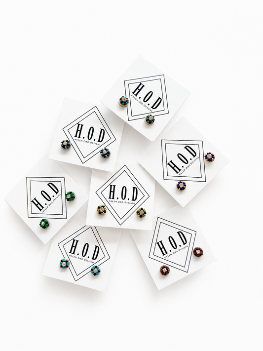 Helen Oro Designs Small Round Stud