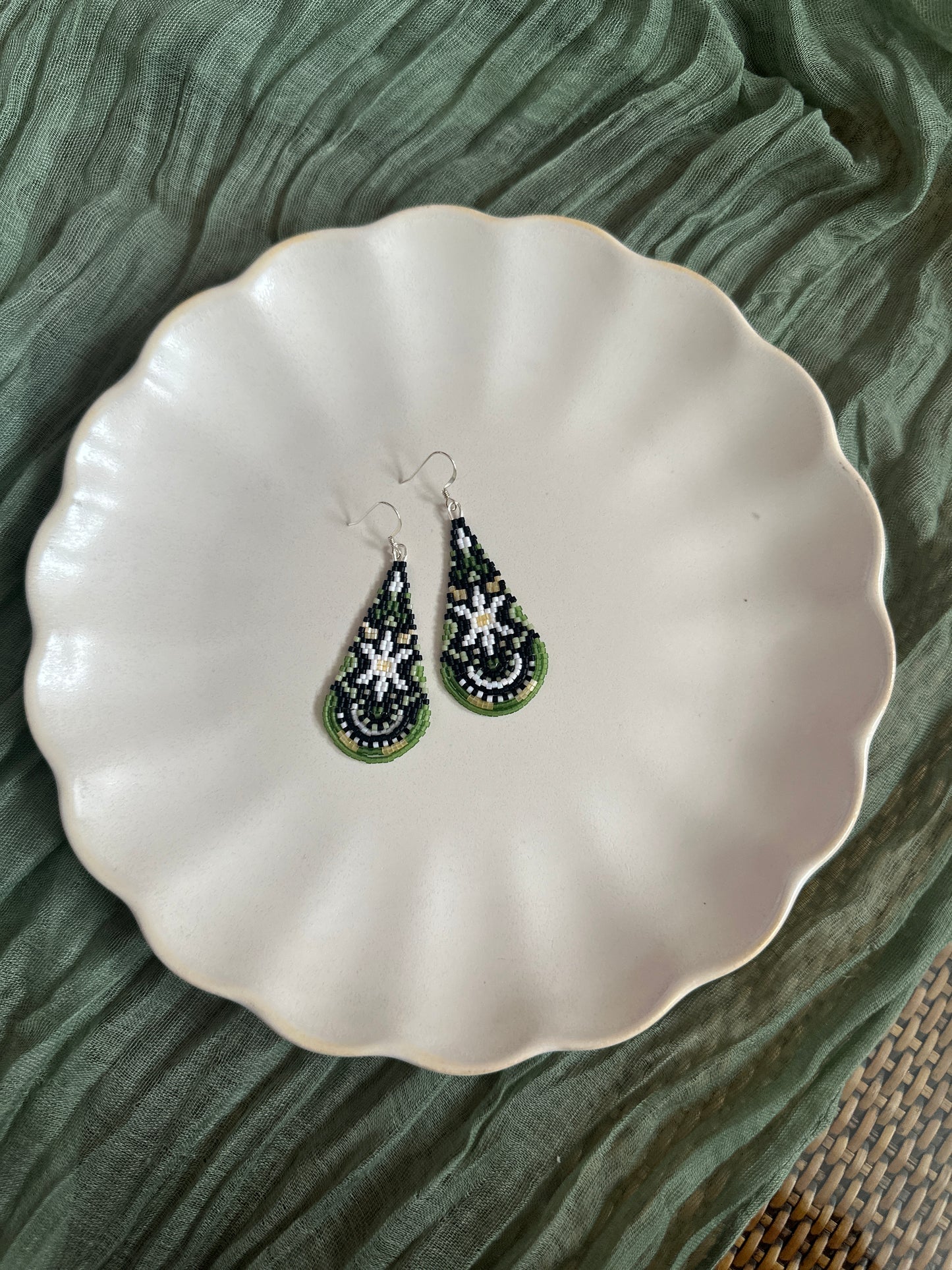 Empires White Lily Earrings