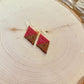 Ptarmigans Pink & Bronze Earrings