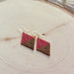 Ptarmigans Pink & Bronze Earrings