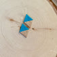 Ptarmigans Gold & Turquoise Earrings