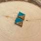 Ptarmigans Gold & Turquoise Earrings