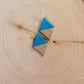 Ptarmigans Gold & Turquoise Earrings