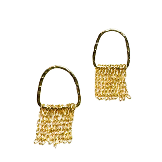 Kinsley Gold Drop Chain Earrings