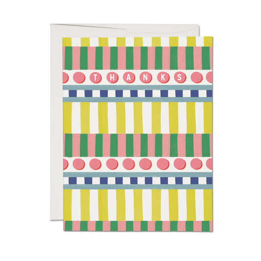 Geometric Thanks Greeting card