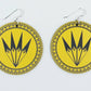 Fan with Tipis Earrings Medium