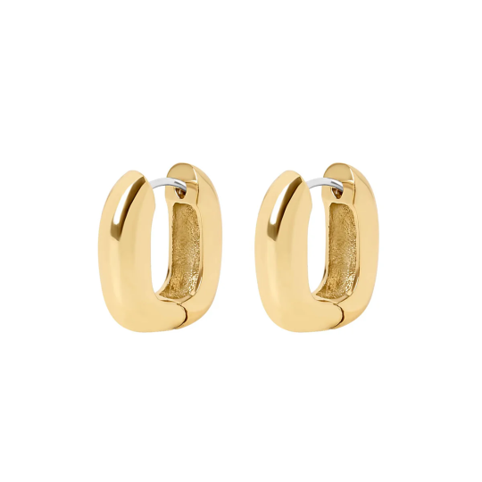 May Gold Square Chunky Hoop