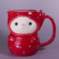 Mushroom Suit Cat Pitcher - Large