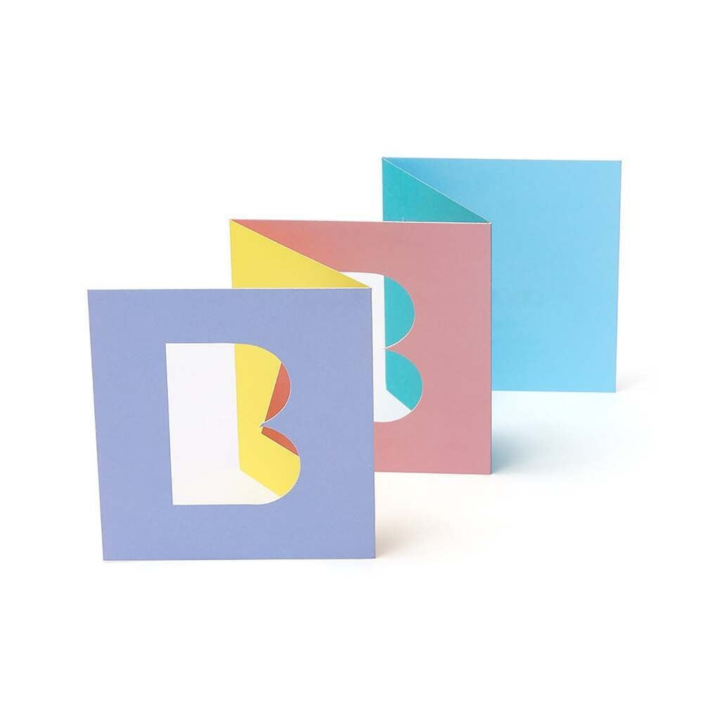 Baby Block Cut Out Card