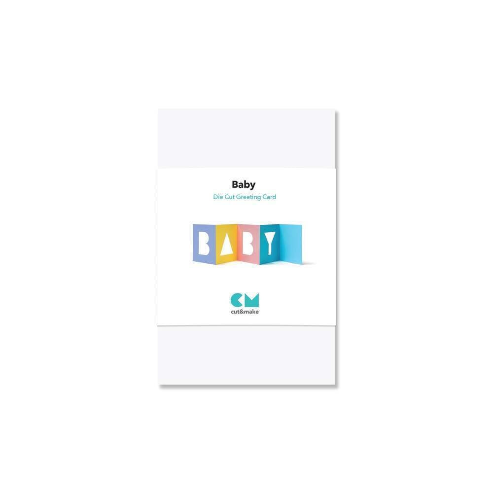 Baby Block Cut Out Card